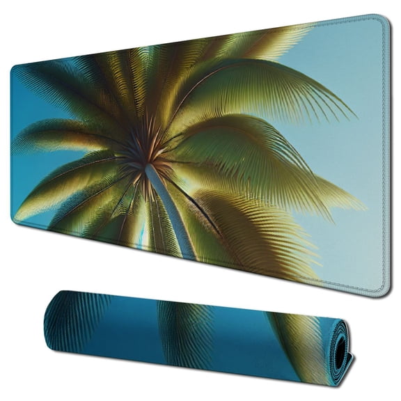 nygtbtfer Fun Design Clear Gel Mouse Pad with Wrist Rest, 31.5x11.8 in