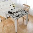thumbnail image 1 of nygtbtfer Funny Skull Print Table Cloths Stain and Wrinkle Resistant Washable Tablecloth for Table Cloth  for Kitchen and Dining Room Fits for Table white, 1 of 7