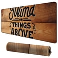 thumbnail image 1 of nygtbtfer Gaming Mouse Pad , Bible Verse Wood Signs Sayings Scripture Faith Sign, Non-Slip Rubber Mousepad, 1 of 6