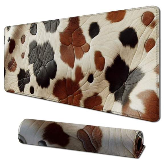 nygtbtfer  Gaming Mouse Pad Custom,Big Cow Fur Print Pattern Personalized Design Non-Slip Rubber Mousepad