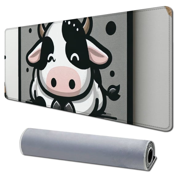 nygtbtfer Gaming Mouse Pad Cute Farm Pattern Large Mouse Pad Non-Slip Rubber Mice Pads 31.5x11.8 in