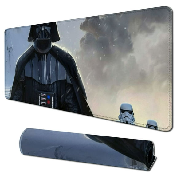 nygtbtfer Gaming Mouse Pad Large XXL White,Soft Mousepad with Anti-Slip Rubber Base & Stitched Edges,Smooth Surface Laptop Desk Pad,Computer Keyboard and Mice Combo Pads Mouse Mat, 31.5x11.8 in