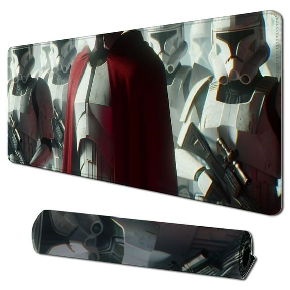 nygtbtfer Gaming Mouse Pad Large XXL White,Soft Mousepad with Anti-Slip Rubber Base &amp; Stitched Edges,Smooth Surface Laptop Desk Pad,Computer Keyboard and Mice Combo Pads Mouse Mat, 31.5x11.8 in