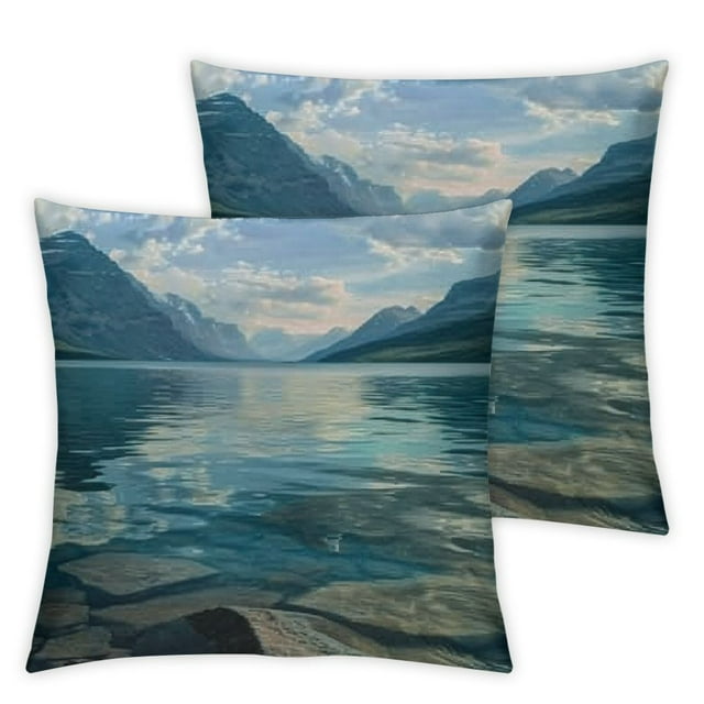 nygtbtfer Glacier National Park Throw case Soft Square Decorative for ...