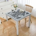 thumbnail image 1 of nygtbtfer Grey Tablecloth, Fitted Table Cover with Elastic for Tables, Modern Abstract Art Aesthetics Table Cloth Outdoor Indoor Dinning Party Tablecloths, 1 of 7