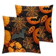 thumbnail image 1 of nygtbtfer Halloween PillowSet of 2 Skull Ghost Decor Throw Pillows Case Indoor Outdoor Decorative Cushion Covers Halloween Decoration for Couch Sofa White, 1 of 7