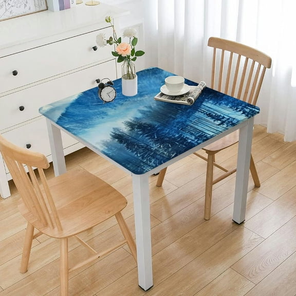 nygtbtfer Hemmed Tablecloth, Landscape Printed Tablecloth DIY tablecloths Personalized Table Colth, Gifts for Babies, Family and Friends, 40*40