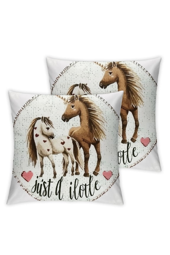 Horse Makeup Bag Horse for Horse for Horse Toiletry Pouch Christmas Gift for Just A Girl Who Horses White