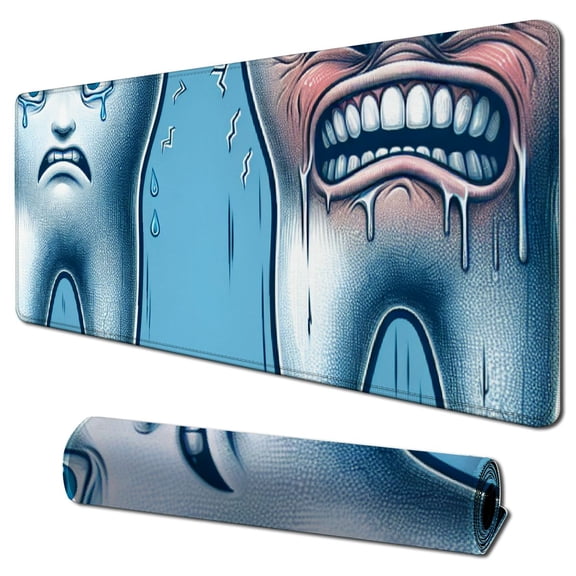 nygtbtfer I Have Fillings Too Tooth Feelings Dentist Funny Humor Low Profile Thin Mouse Pad Mousepad 31.5x11.8 in