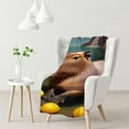 thumbnail image 1 of nygtbtfer Kids s Throw Blanket, Animals All Season,Bed Blanket for Decor Flannel Fleece Blanket White, 1 of 6