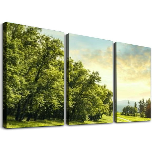 nygtbtfer Lake Jetty Pier Bridge Landscapes Single Canvas Art Print Box Framed Picture Wall Hanging - Hand - Framed and Ready to Hang 12x16x3pcs