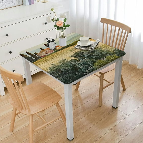 nygtbtfer Landscape in Tuscany Tablecloth Table Cloth House Amazing View Countryside Tablecloths for Tables Small Tablecloth Table Cover for Outdoor 40*40