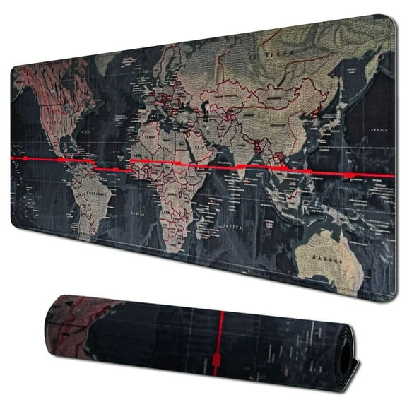 nygtbtfer  Large Gaming Mouse Map Pad with Nonslip Base Extended XXL Size, Heavy|Thick, Comfy, Foldable Mat for Desktop, Laptop, Keyboard&amp; More|Enjoy Smooth Operating Experience 31.5x11.8 in
