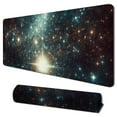 thumbnail image 1 of nygtbtfer Large Gaming Mouse Pad Rubber Base XXL Mousepad with Stitched Edges, Ergonomic Keyboard Wrist Rest, Extended Mouse Mat Desk Pad for Work, Game, Office, Black Mousepad 31.5x11.8 in, 1 of 6