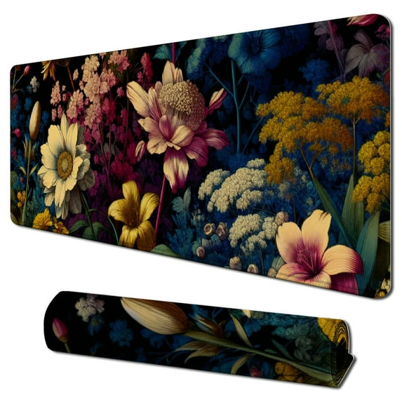 nygtbtfer Large Mouse pad for Desk, Computer Desk Mat, XXL Keyboard and Mouse Pad + Keyboard Wrist Rest, , Easy Typing Pain Relief Ultra Thick Mousepad Keyboard Mat()