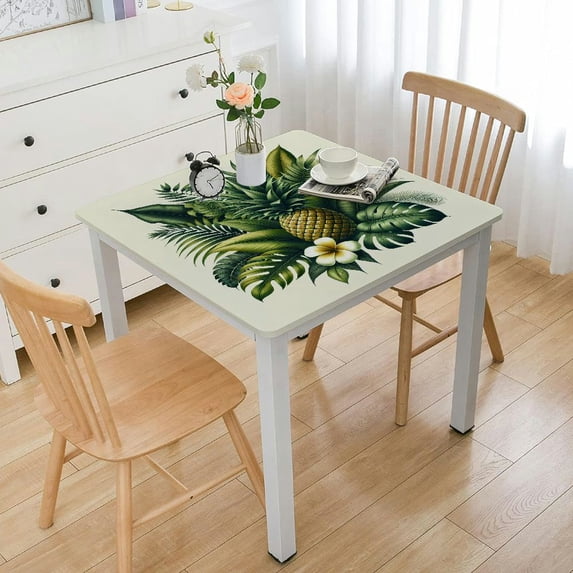 nygtbtfer Leaves - Table Cloth TableCloths Reusable Table Covers Durable Outdoor Table Cloths Cover Protector for Parties Kitchen Dining Elastic Edge