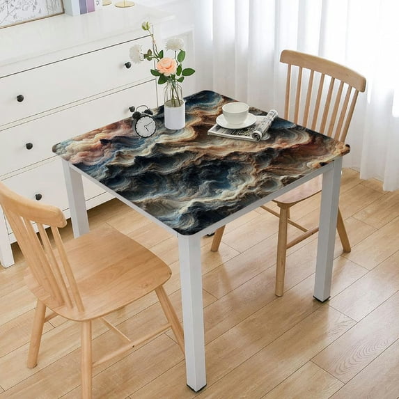 nygtbtfer Letter B Round Tablecloth Stainproof Tablecloths, Wipeable Table Cloth Wrinkle-Free for Dining/Party/Wedding Elegant Unique Monogrammed Flower