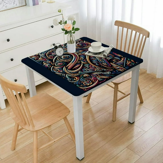 nygtbtfer Love Needs No Words Tablecloth April Autism Awareness Decoration Puzzle Piece Kitchen Dining Room Table Cover