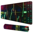 thumbnail image 1 of nygtbtfer  Market Trading Graph Mouse Pad Square  for Wireless Mouse Notebooks Desktop Computers Office Supplies with Non-Slip Rubber Base Mouse Pad for Gaming, Working, Studying 31.5x11.8 in, 1 of 6