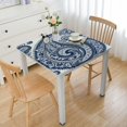 thumbnail image 1 of nygtbtfer Medallion Print Vinyl Flannel Backed Tablecloth, Sea Green Tile Design Patio, Indoor Outdoor Tablecloth, Oblong/Rectangle, 1 of 7