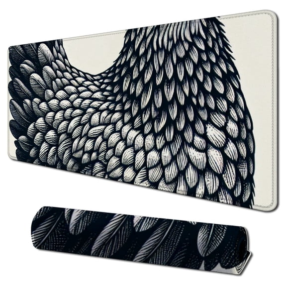 nygtbtfer Mouse Pad, Chicken Cocks and Mouse Pad, Washable Square Cloth Mousepad for Office Laptop, Non-Slip Rubber Base Mouse Pads for Wireless Mouse, Computer Mouse Pads for Desk