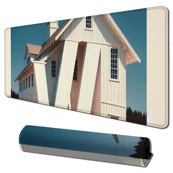 nygtbtfer Mouse Pad - Farm Buildings Barn Cattle Feeding Architecture