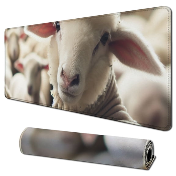 nygtbtfer Mouse Pad - Farm Grass Animal 31.5x11.8 in