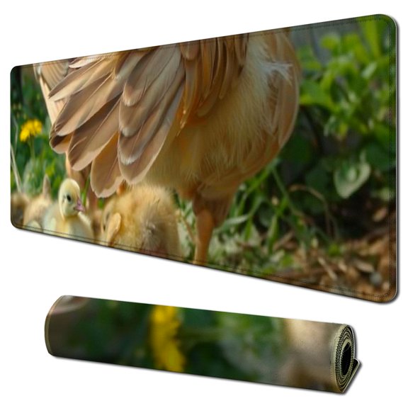 nygtbtfer Mouse Pad - Farm Hen Bird 31.5x11.8 in