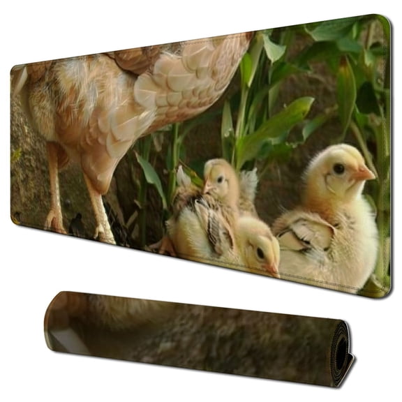 nygtbtfer Mouse Pad - Farm Hen Bird 31.5x11.8 in