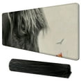 thumbnail image 1 of nygtbtfer  Mouse Pad Farmhouse Highland Cow Cattle with Flowers Personalized Gaming Mouse Mat Mountain Nature Landscape Painting Non-Slip Mousepad for Laptop Computer Work Office Home 31.5x11.8 in, 1 of 6