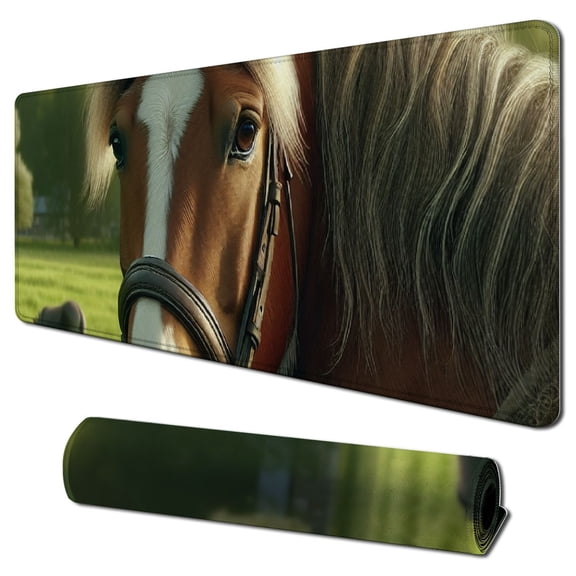 nygtbtfer Mouse Pad - Mammal Farm Grass Horse