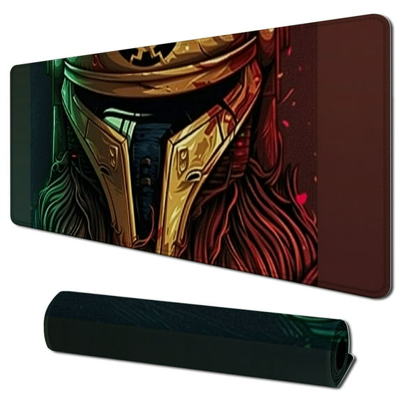 nygtbtfer Mouse Pad, Mandalorian Logo Mouse Pad, Cute Mouse Pad Square Waterproof Computer Mouse Pad Non-Slip Rubber Base Laptop Office Mouse Pad,  31.5x11.8 in