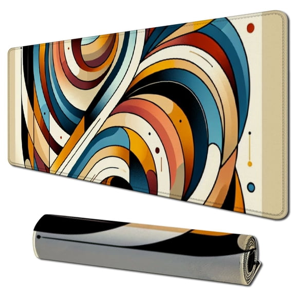 nygtbtfer Mouse Pad Mat Extended for Keyboard HD Printing Durable Cute Smooth Pattern Abstract Farmhouse Computer Adults Chic Aesthetic Modern Essentials Kids Work Organizers Graffiti 31.5x11.8 in