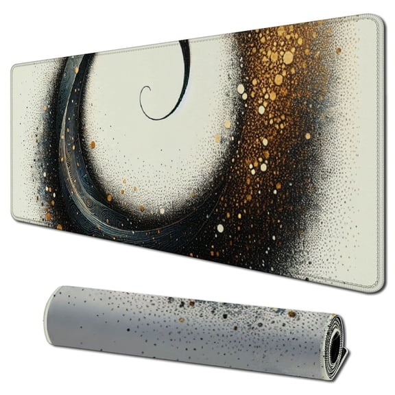 nygtbtfer  Mouse Pad, Mouse Pad Wrist Support Mousepad with Wrist Rest, Mouse Pads for Wireless Ergonomic Cute Desk Decor Desk Accessories for Office, Non-Slip Rubber Base, Aesthetic Boho 31.5x11.8 in