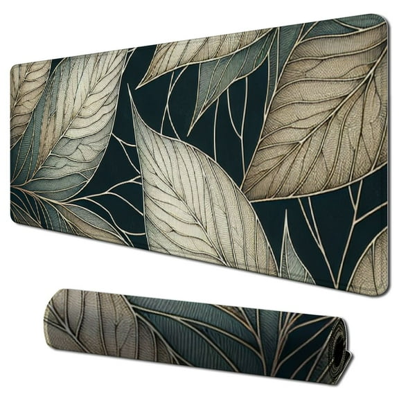 nygtbtfer Mouse Pad Set, Extended Gaming Mouse Pad + Wrist Rest Support, for Easy Typing Pain Relief, Ultra Thick Desk Mat,Green 31.5x11.8 in