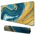 thumbnail image 1 of nygtbtfer Mouse Pad,Teal Texture Mouse Pad Non-Slip Rubber Base Desk Mat, Large Extended Mousepad Protector for Home Office 31.5x11.8 in, 1 of 6