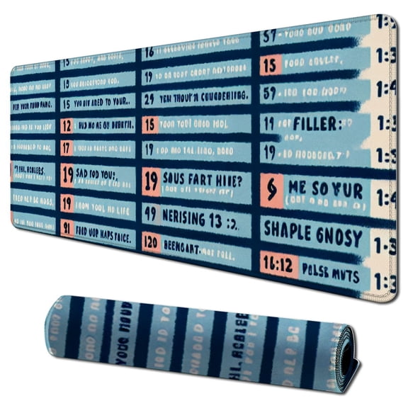 nygtbtfer Mousepad Mousemat Emergency Hotline Numbers Office Poster s Black Computer Mouse mat Mouse Pad