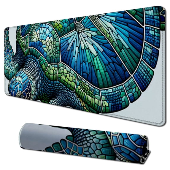 nygtbtfer Natural Rubber Round Design Soft Mouse Pad Gaming Mouse Pad Mouse Mat 31.5x11.8 in