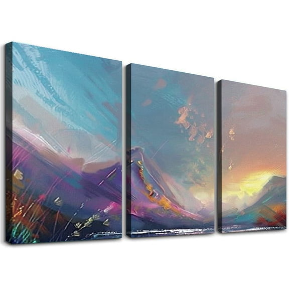 nygtbtfer - Oil Painting Boat Sailing Landscapes SINGLE Canvas Art Print Box Framed Picture Wall Hanging - Hand Made In The UK - Framed And Ready To Hang 12x16x3pcs