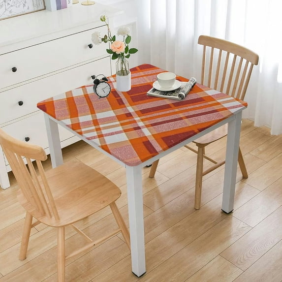 nygtbtfer Orange Red Table Cloth Thanksgiving Round Tablecloth Fall Tablecloth for Parties Dining Table Living Room Kitchen Decor