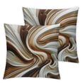 thumbnail image 1 of nygtbtfer Orange White Lines Print Throw Pillow Covers  Pillowcase Soft Square Decorative Cushion Cover for Bed Sofa Bedroom White, 1 of 7