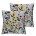 thumbnail image 1 of nygtbtfer Pack of 2 Embroidered Decorative Pillowcases Throw Pillow Cushion Cases Square Pillow Case White, 1 of 7