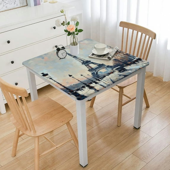 nygtbtfer Paris Street Eiffel Tower- Table ClothTableCloths Reusable Table Covers Durable Picnic Mat Outdoor Table Cloths Cover Protector For Parties Kitchen Dining