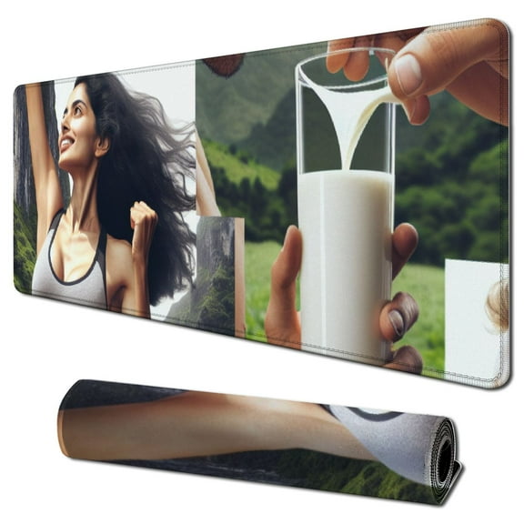 nygtbtfer  Photo Collage Mouse Pad - Computer Accessory 31.5x11.8 in