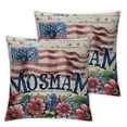 thumbnail image 1 of nygtbtfer Pillow American Flag Flowers Floral Throw Pillow Covers Cushion Case Pillowcase Decorations for Sofa Couch White, 1 of 7