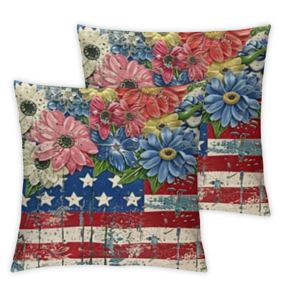 Oplp Gnome Bee & Honey Pot Throw Pillow Covers (Set Of 2) - 16x16 Inch, Black White Checkered, Double-Sided Velvet