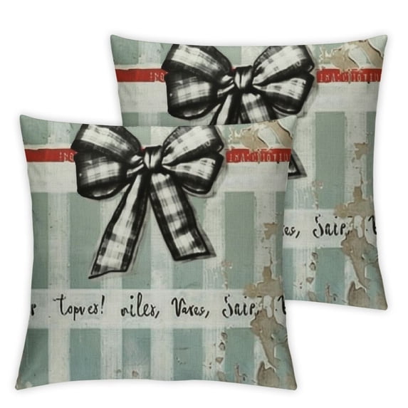 nygtbtfer Pillow Covers Set of 2 Leaves Decorations Truck Pillow Covers, Linen Cushion Case Gifts for Home Decor White