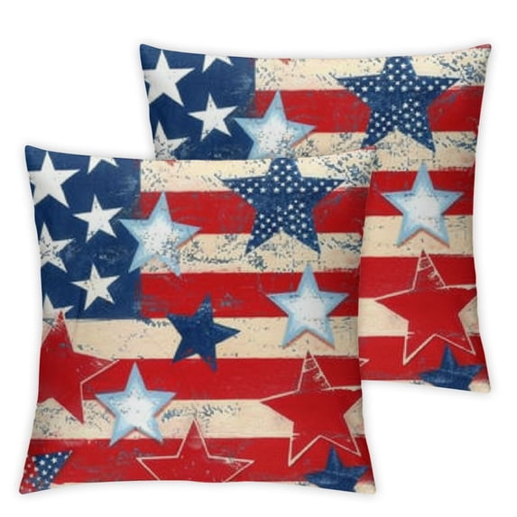 nygtbtfer Pillow Covers Set of 2 Red Dceorative Throw Pillows Outdoor Patio Cushion Case for Sofa Couch Home Decor White