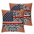 thumbnail image 1 of nygtbtfer Pillow Set of 2 Pillow Covers Blue Red for Home Sofa Decor Ofertas Relampago Del Dia White, 1 of 7