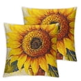thumbnail image 1 of nygtbtfer Pillowcases - Provencal Sunflower Indoor Outdoor Square Pillowcase  - Floral Decor12x12in, 1 of 7